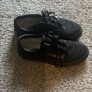 Vans All-Black Low Top Skate Shoes